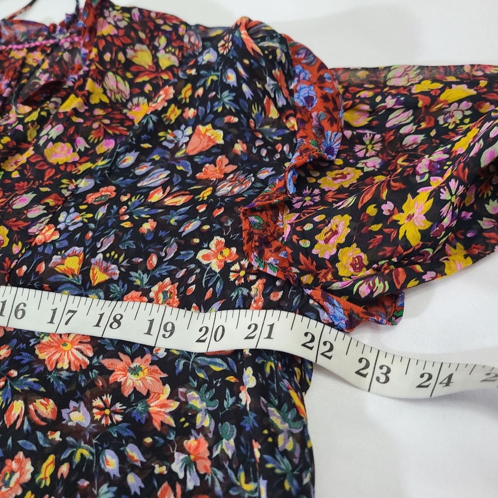 Anthropologie Floral Oversized Swing Dress Size Small - Picture 5 of 11